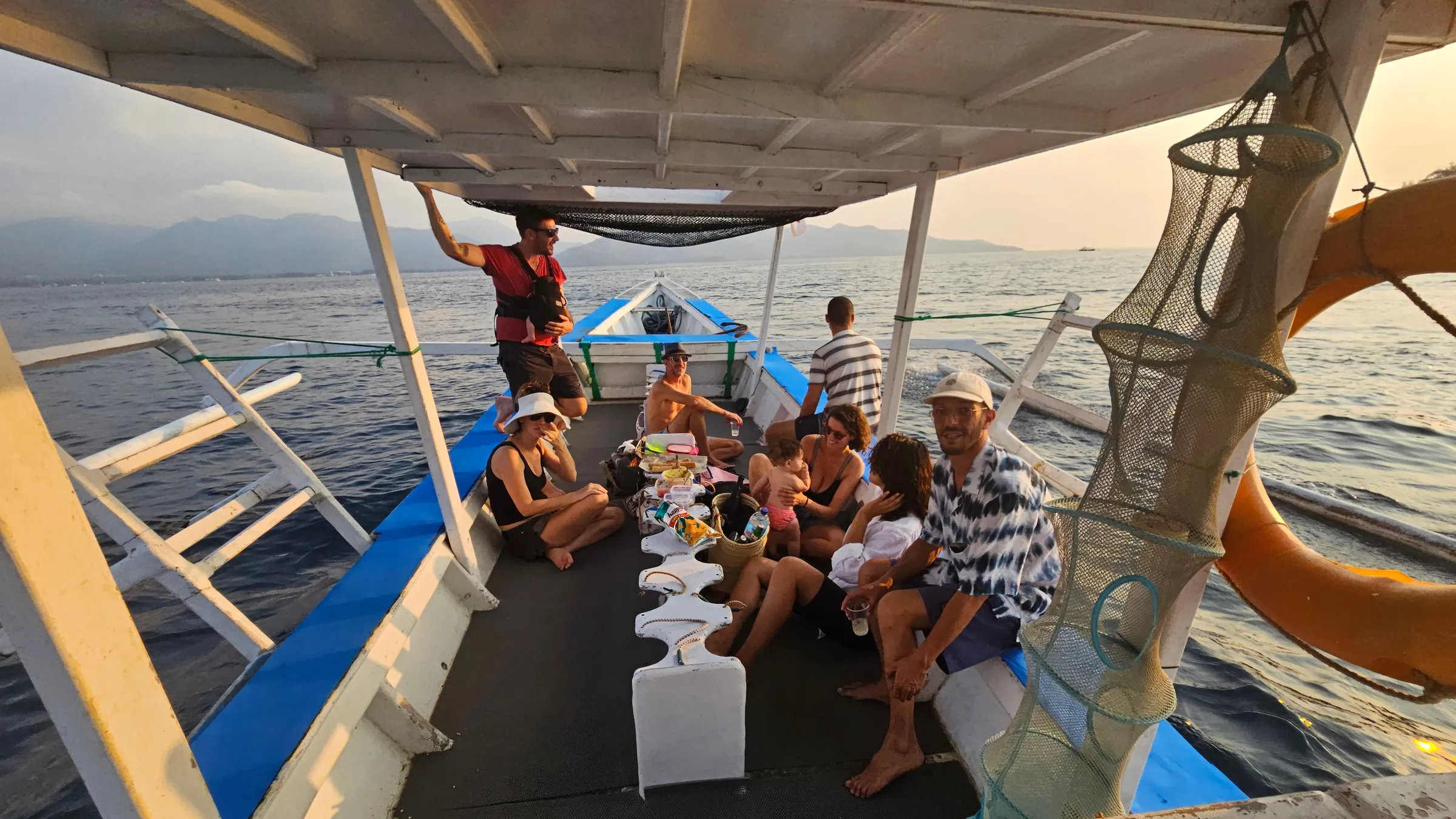 Boat ride along the coastline