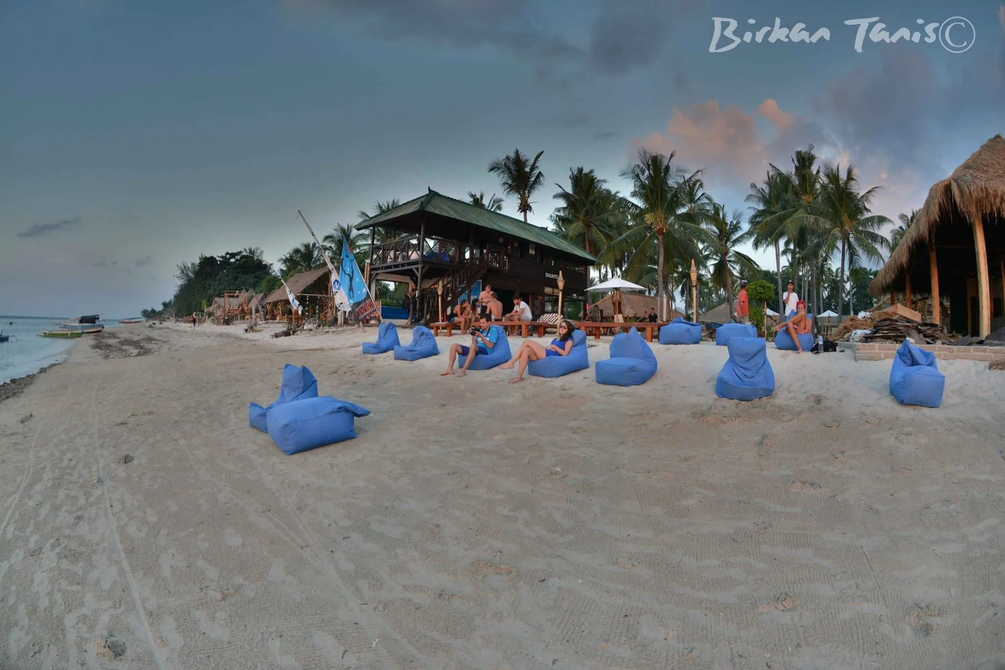 Bean bags on the beach
